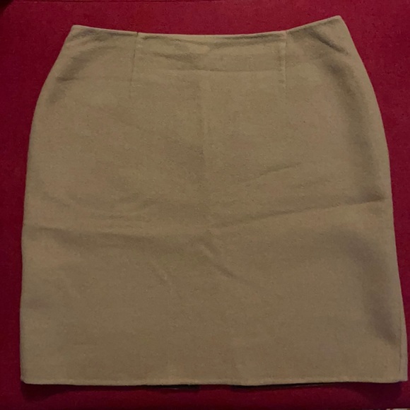 Kate Hill Women’s Size 12 Camel Wool Skirt - Picture 1 of 9